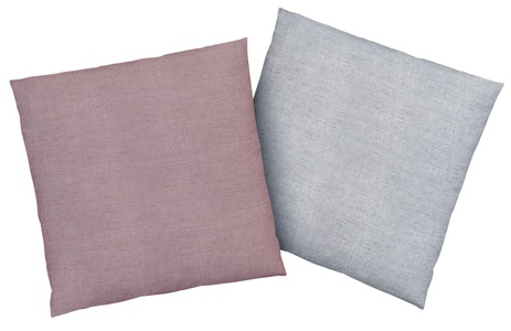 Bruno Banani, Bruno Banani Kissenbezüge »Merlin Wendeoptik, unifarben, 2 Stück, Melangeoptik, Material: 100% Baumwolle, Kissenhülle in Grösse 40x40 cm, auch als Kopfkissenbezug, mit Reissverschluss, natürliche Optik, Kopfkissenbezug, Kissenhülle«, (2 St.), 