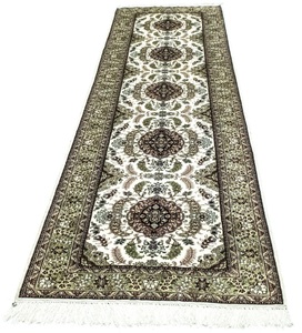 MorgenLand, morgenland Wollteppich »Hereke Seide Teppich handgeknüpft beige«, rechteckig, 6 mm Höhe, 