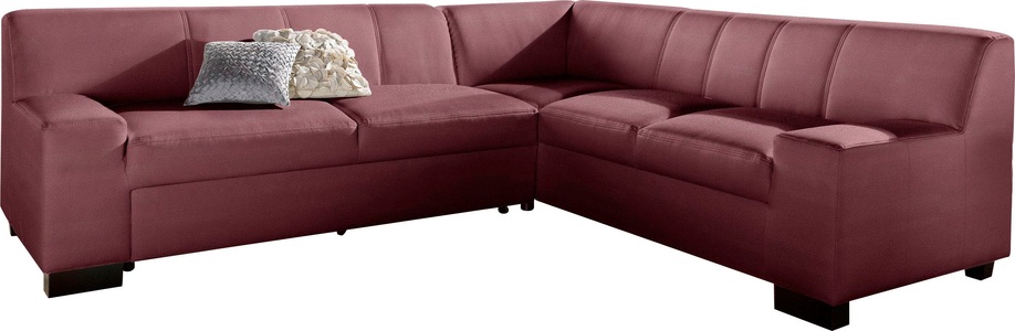DOMO collection, DOMO collection Ecksofa, DOMO collection Ecksofa »Norma Top, elegant und modern, flache Armlehnen, L-Form«, wahlweise mit Bettfunktion