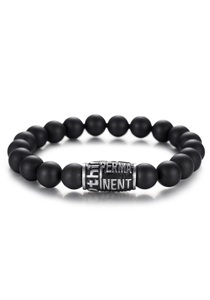 FIRETTI, Firetti Perlenarmband »Change«, mit Onyx, Firetti Perlenarmband »Schmuck Geschenk Armschmuck Armkette Perle«, mit Onyx