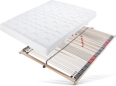 BeCo, Beco Komfortschaummatratze + Lattenrost »»Xtra Class M & Ultraflex KF««, (Set, Set besteht aus 2 Teilen, Matratze und Lattenrost), Auch für höchste Belastungen geeignet, 