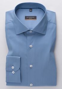Eterna, ETERNA LANGARM HEMD SLIM FIT PERFORMANCE SHIRT STRETCH BLAU UNIFARBEN, Eterna Langarmhemd »SLIM FIT«