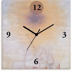 Artland, Artland Wanduhr »Grenzen des Verstandes. 1927«, lautlos, ohne Tickgeräusche, nicht tickend, geräuschlos - wählbar: Funkuhr o. Quarzuhr, moderne Uhr für Wohnzimmer, Küche etc. - Stil: modern, Artland Wanduhr »Grenzen des Verstandes. 1927«, wahlweise mit Quarz- oder Funkuhrwerk, lautlos ohne Tickgeräusche