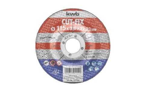 kwb, kwb Trennscheibe Metall 115mm ? 3.0mm, kwb Trennscheibe CUT-FIX, Metall Ø 115 x 3.0 mm