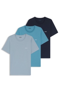 BOSS T-Shirt »TShirtRN 3P Classic« 3 Stk. mit Logostickerei