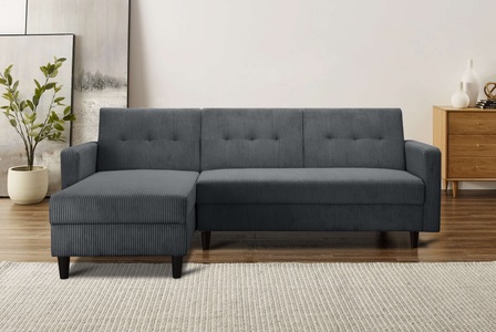 Dorel Home, Dorel Home Ecksofa »Hartford«, mit Bettfunktion und Stauraum, Recamiere beidseitig montierbar, Dorel Home Ecksofa »Hartford II« mit Bettfunktion und Stauraum, Recamiere beidseitig montierbar