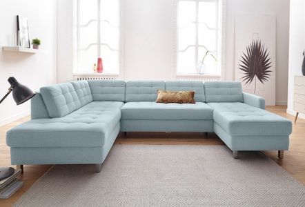 SIT&MORE, sit&more Wohnlandschaft, sit&more Wohnlandschaft »Picasso U-Form«, wahlweise mit Bettfunktion und Bettkasten