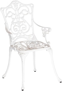 Merxx, MERXX Gartensessel »Lugano«, Aluminium, weiss, MERXX Gartensessel »Lugano«, (1 St.), Aluminium, weiss