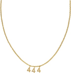 Purelei, Purelei Kette mit Anhänger »Schmuck Geschenk Angel Numbers, 23401, 111-222-444-777«, mit Zirkonia (synth.), Purelei Kette mit Anhänger »Schmuck Geschenk Angel Numbers, 23401, 111-222-444-777«, mit Zirkonia (synth.)
