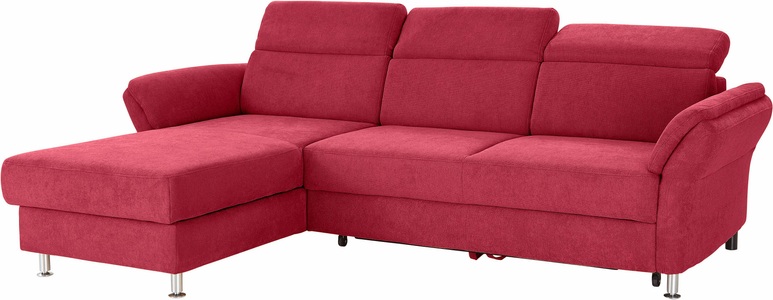 SIT&MORE, sit&more Ecksofa, sit&more Ecksofa »Avignon L-Form« Kopfteilverstellung, wahlweise mit Bettfunktion und Bettkasten