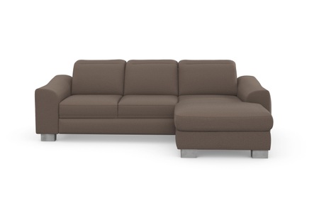 SIT&MORE, sit&more Ecksofa »Durness«, mit Federkern und hochwertigen Edelstahlfüssen, wahlweise mit Kopfteilverstellung, Bettfunktion und Bettkasten oder mit Bettfunktion und Bettkasten, sit&more Ecksofa »Dundee L-Form«, mit Federkern und Edelstahlfüssen, wahlweise mit Kopfteilverstellung