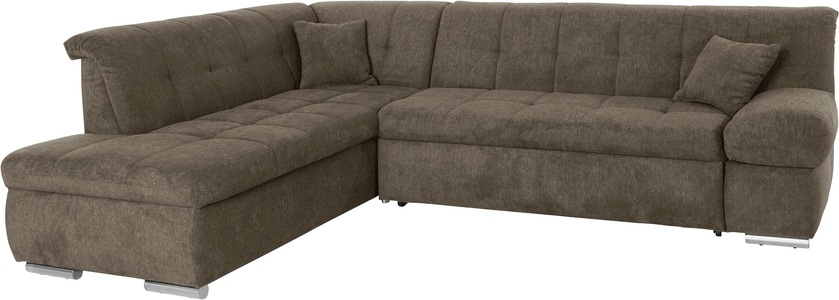 DOMO collection, DOMO collection Ecksofa, DOMO collection Ecksofa »Mona L-Form bequem und komfortabel, Breite 271cm, L-Form« wahlweise mit Bett- und Armlehnfunktion