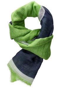 Eterna, ETERNA TUCH GRÜN/BLAU GEMUSTERT, Eterna Dreieckstuch