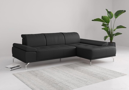 Places of Style Ecksofa »Caluna«, Inkl.Sitztiefenverstellung, wahlweise mit Kopf- und Armteilverstellung