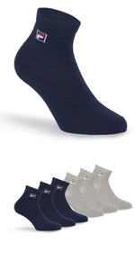 Fila Kurzsocken, (6er Pack), mit Logo-Schriftzug