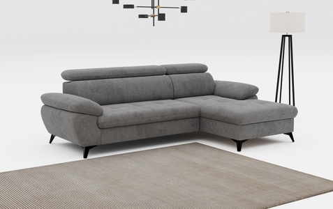 COTTA Ecksofa »Hudson L-Form«, mit Kopfteilverstellung, wahlweise mit Bettfunktion & Bettkasten