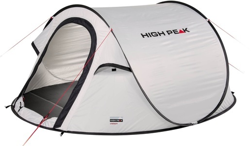 HIGH PEAK, High Peak Vision 3 Zelt pearl 2020 Wurfzelte, High Peak Wurfzelt »Pop up Zelt Vision 3« 2 Personen mit Transporttasche