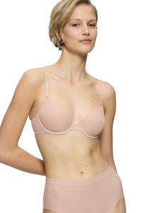 TRIUMPH, Triumph Halbschalen-BH »Body-Make-up WHP«, mit Bügel, Basic Dessous, Triumph - Bügel-BH, wattiert, für Damen, Nude, Größe 80/D