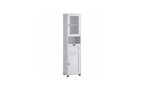 VASAGLE Vitrine »Landhausstil 40 x 165 cm Weiss«