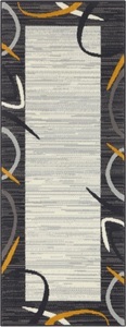 DELAVITA, DELAVITA Läufer »Edmund«, rechteckig, 8 mm Höhe, Kurzflor Läufer, Retro-Look, Gekettelt, Bordüren Design, Wohnzimmer, Schlafzimmer, Arbeitszimmer, Robust, Pflegeleicht, Home affaire Läufer »Edmund«, rechteckig, 8 mm Höhe, Kurzflor, Retro-Look, Gekettelt, Bordüren-Design, Robust, Pflegeleicht