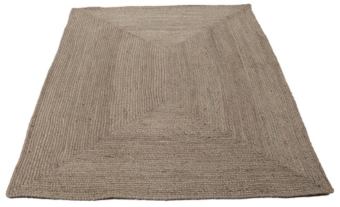 carpetfine, carpetfine Teppich »Nele Juteteppich Naturfaser«, rechteckig, carpetfine Teppich »Nele Juteteppich Naturfaser«, rechteckig, 6 mm Höhe, geflochtener Wendeteppich aus 100% Jute, quadratisch und als Läufer