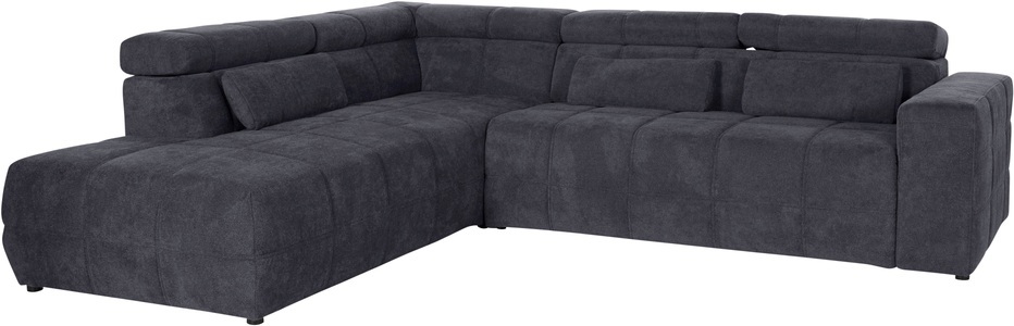 DOMO collection, DOMO collection Ecksofa, DOMO collection Ecksofa »Brandon L-Form, auch in Leder«, inklusive Kopfteilverstellung, wahlweise mit Sitztiefenverstellung