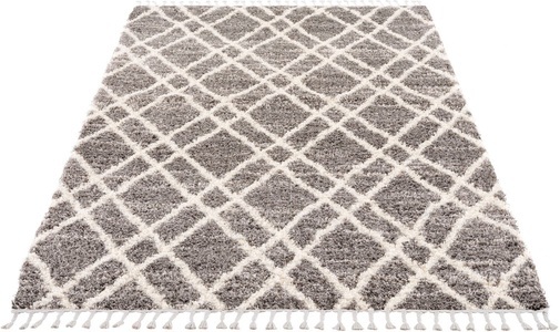 Carpet City Hochflor-Teppich »Pulpy 540«, rechteckig, 30 mm Höhe, mit Fransen, Wohnzimmer