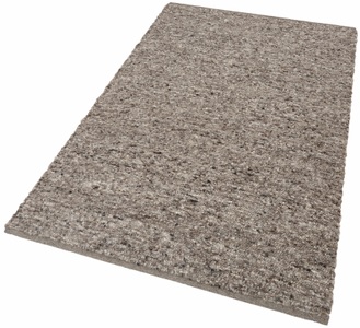 Theko®die Markenteppiche, Wollteppich Filippo Theko®die Markenteppiche Grau, THEKO Läufer »Allgäu Super«, rechteckig, 10 mm Höhe, Handweb Teppich-Läufer, reine Schurwolle, handgewebt