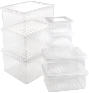 keeeper, Keeeper Bea Clearbox Set 8-tlg., keeeper Aufbewahrungsboxen 30050 Transparent PP 2 x 5,6 L, 3 x 1,7 l, 3 x 18 L (Polypropylen) 8 Stück