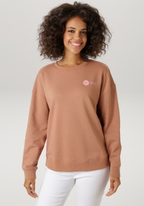 Aniston CASUAL Sweatshirt, hinten mit Applikationen, Stickerei und Schriftzügen