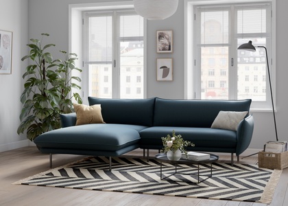 ANDAS, andas Ecksofa »Stine«, Besonderes Design durch Kissenoptik und Keder, Design by Morten Georgsen, andas Ecksofa »Stine L-Form«, Besonderes Design durch Kissenoptik und Keder, by Morten Georgsen