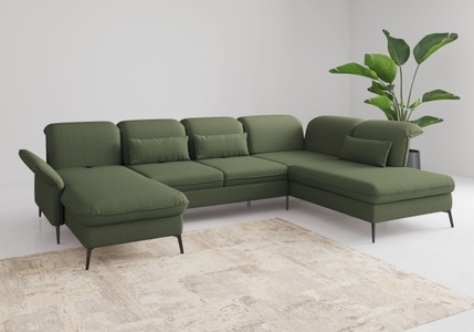 sit&more Wohnlandschaft »Emely«, mit Sitztiefenverstellung optional mit Bettfunktion und Bettkasten
