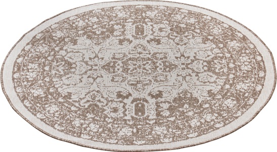 Freundin home collection, freundin Home Collection Teppich »Jole«, rund, 5 mm Höhe, In-und Outdoor geeignet, Mandala, Wohnzimmer, Balkon, Terrasse, Garten, Pflegeleicht, Flachgewebe, Wendbar, freundin Home Collection Teppich »Jole«, rund, 5 mm Höhe, In-und Outdoor geeignet, Mandala, Pflegeleicht, Flachgewebe, Wendbar