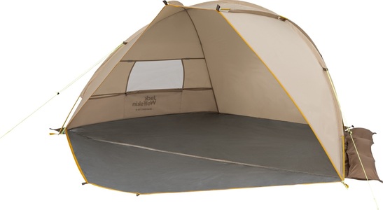 Jack Wolfskin, Jack Wolfskin Strandmuschel Beach Shelter III-Personen one size braun white pepper, Strandmuschel BEACH SHELTER III, Zelt