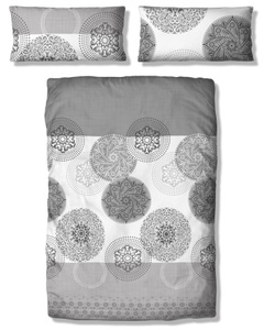 my home Bettwäsche »Tesso in Gr. 135x200, 155x220 oder 200x200 cm« 2 tlg. Bettwäsche mit Ornamenten und in verschiedenen Qualitäten