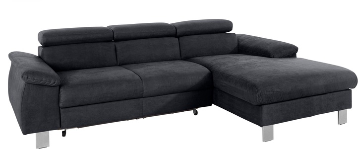COTTA Ecksofa »Komaris«, mit Kopf- bzw. Rückenverstellung, wahlweise mit Bettfunktion, Bettkasten und RGB-LED-Beleuchtung