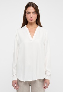 Eterna, ETERNA LANGARM BLUSE MODERN CLASSIC CHAMPAGNER UNIFARBEN, Viscose Shirt Bluse in champagner unifarben