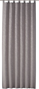 ELBERSDRUCKE, ELBERSDRUCKE Gardine »Kensington«, Schlaufenschal mit Kräuselband Kensington 06 taupe 255x140 cm blickdicht, ELBERSDRUCKE Gardine »Kensington 06 taupe-braun«, (1 St.)