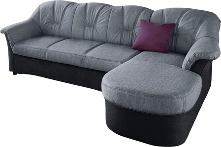 DOMO collection, DOMO collection Ecksofa, DOMO collection Ecksofa »Flores Schlafsofa, B/T/H: 233/142/86 cm, L-Form«, wahlweise mit Bettfunktion, wahlweise mit Federkern, auch in Leder