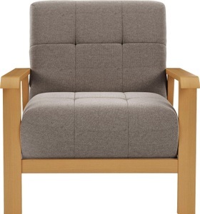 SIT&MORE, sit&more Sessel »Billund«, Armlehnen aus eichefarbigem Buchenholz, verschiedene Bezüge und Farben, sit&more Sessel »Billund«, Armlehnen aus eichefarbigem Buchenholz, verschiedene Bezüge und Farben