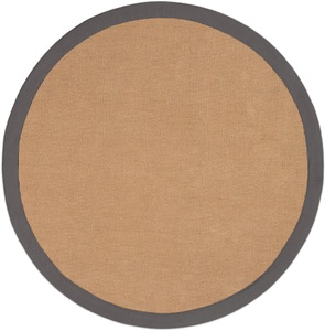 carpetfine, carpetfine Sisalteppich »Sisal«, rund, 5 mm Höhe, carpetfine Sisalteppich »Sisal«, rund, 5 mm Höhe, mit farbiger Bordüre, Anti-Rutsch Rückseite