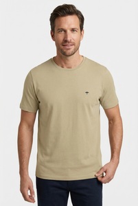 FYNCH-HATTON T-Shirt normale Passform, Kurzarm, hüftbedeckende Länge, aus Baumwolle