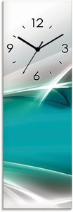 Artland, Artland Wanduhr »Kreatives Element Petrol«, Artland Wanduhr »Kreatives Element Petrol«, wahlweise mit Quarz- oder Funkuhrwerk, lautlos ohne Tickgeräusche