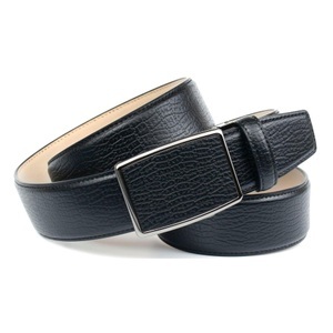 ANTHONI CROWN, Anthoni Crown Solider Jeans-Gürtel mit markanter Prägung, 