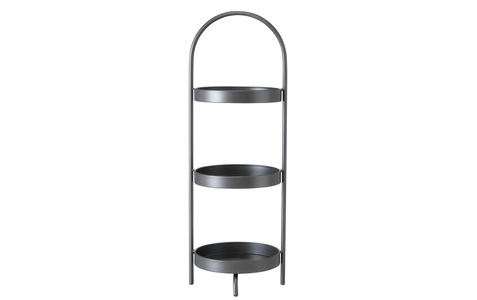 Boltze, BOLTZE Etagere »Serral Dunkelgrau«, 