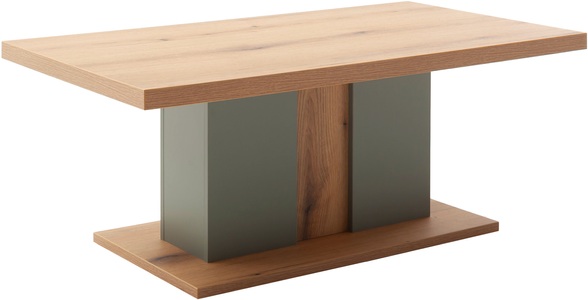MCA furniture Couchtisch »Moniz Couchtisch mit Bodenplatte«, (1 St.), Wohnzimmertisch,Eiche,Salbeigrün,mit Säule,belastbar 50kg,Breite 115cm