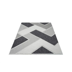 Carpet City, Carpet City Teppich »LINDO 8877«, rechteckig, Kurzflor, Hochtief-Muster/ 3D-Effekt, Fransen, Boho-Stil, Wohnzimmer, Carpet City Teppich »LINDO 8877«, rechteckig, 11 mm Höhe, Kurzflor, Hochtief-Muster/ 3D-Effekt, Fransen, Boho-Stil, Wohnzimmer