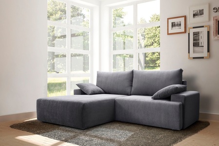 exxpo - sofa fashion, exxpo - sofa fashion Ecksofa, mit Federkern, inklusive Bettfunktion und Bettkasten in verschiedenen Cord-Farben, exxpo - sofa fashion Ecksofa »Orinoko, aktuelles Design und hoher Sitzkomfort, L-Form« inkl. Bettfunktion und Bettkasten, schöne Farben im angesagten Cord