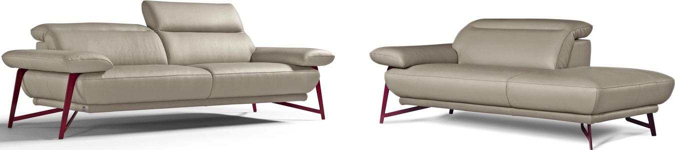 Egoitaliano, Egoitaliano Polstergarnitur »Anais«, Set: bestehend aus Sofa und Ottomane, inkl. Kopfteilverstellung, Egoitaliano Polstergarnitur »Anais, Design mit hohem Sitzkomfort für mehr Bequemlichkeit«, Set: bestehend aus Sofa und Ottomane, inkl. Kopfteilverstellung