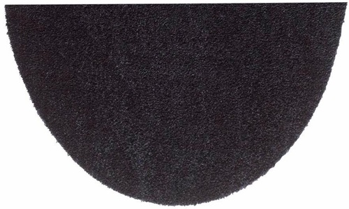 Hanse Home, Fussmatte, Halbrund, Hanse Home, »Deko Soft«, waschbar, getuftet, HANSE Home Fussmatte »Deko Soft, Türmatte«, halbrund, 7 mm Höhe, waschbar, Uni-Farben, Rutschfest, Robust, Pflegeleicht, Saugfähig